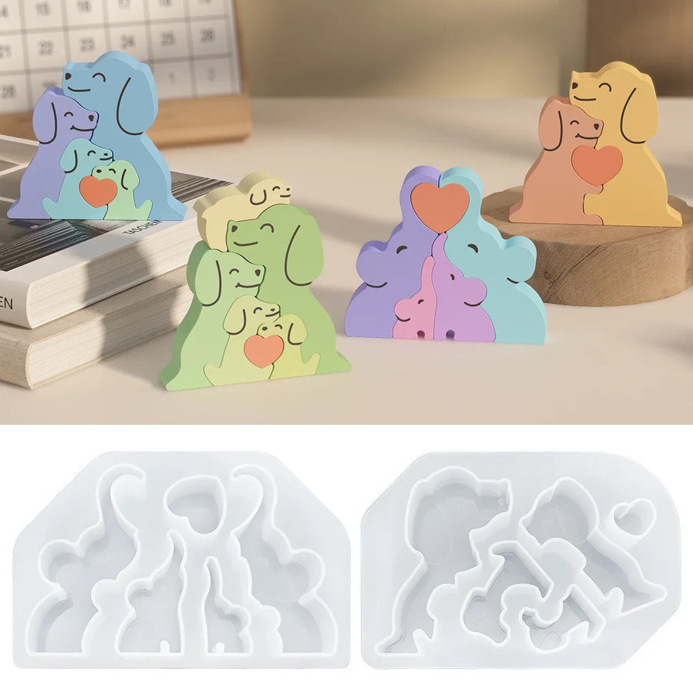 Candle Sachet - Animales familia amor abrazo vela de