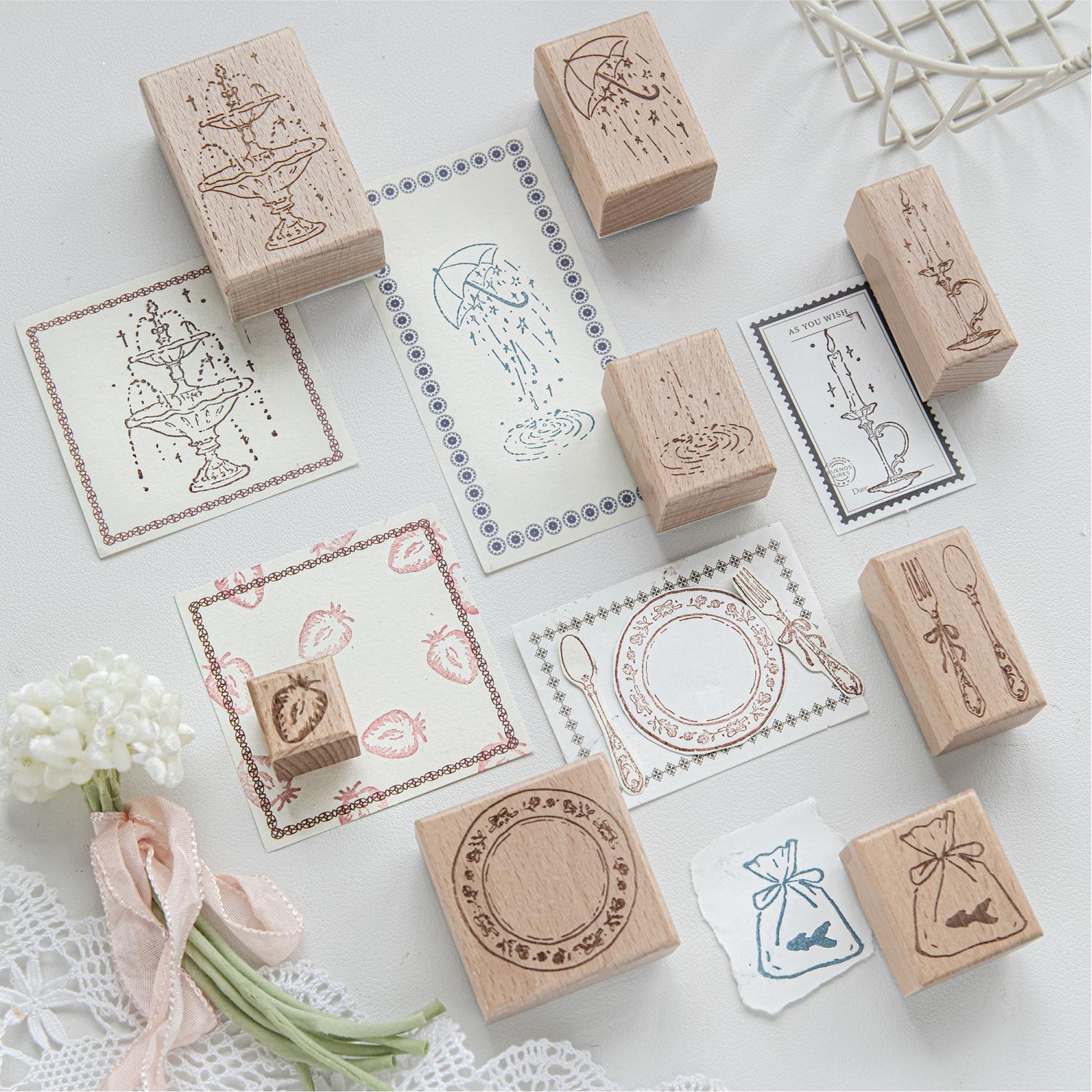 Candle Making Supplies Online - Sello de madera con diseño de