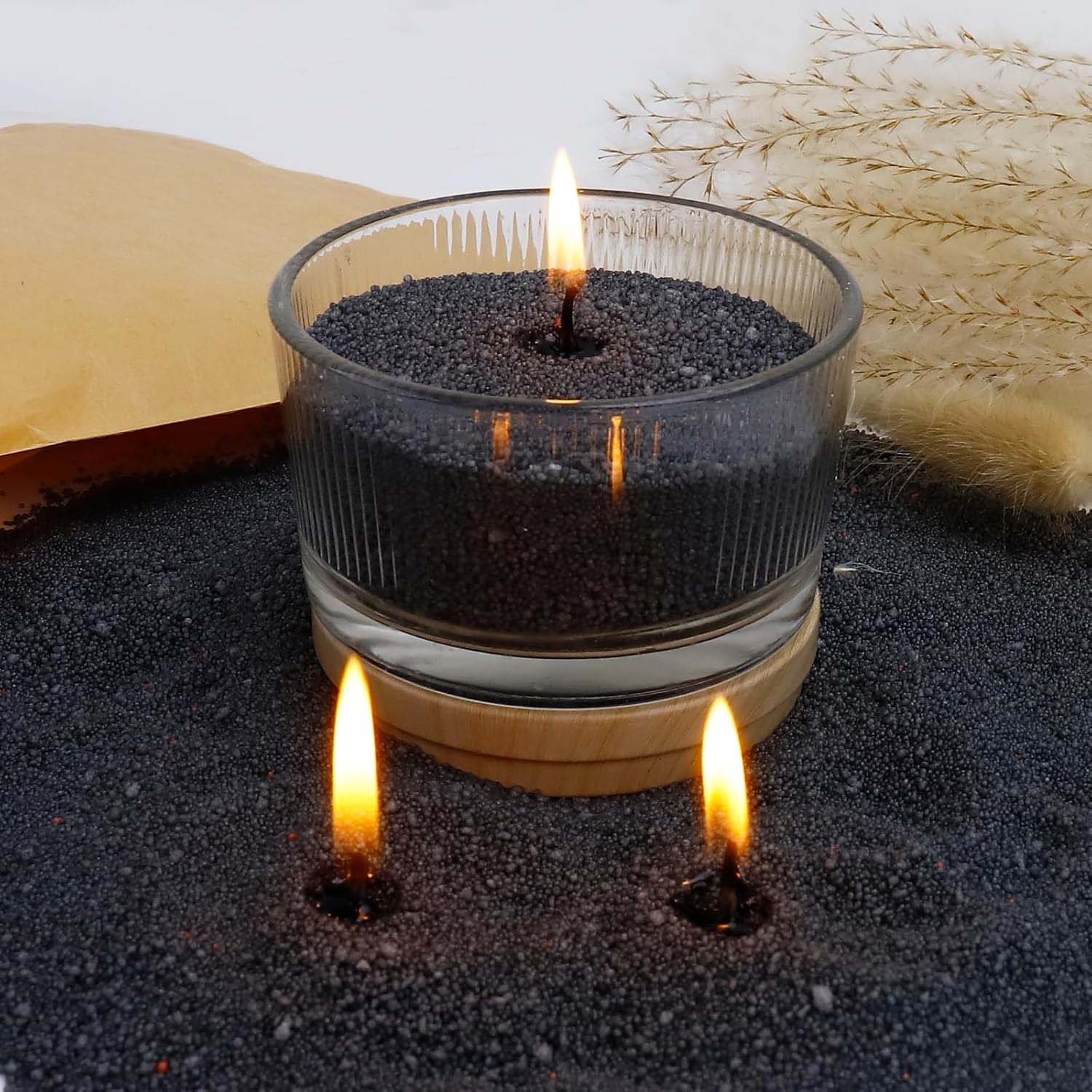 Candle Supplies In Bulk - Arena Negra para Velas con Mecha,