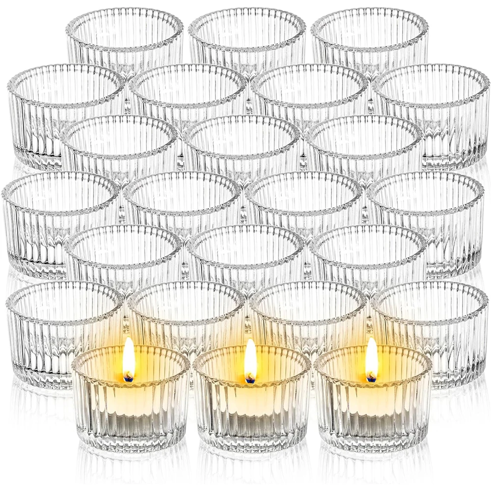 Portavelas de cristal transpar - Candle Glass Supplies reseña y precio