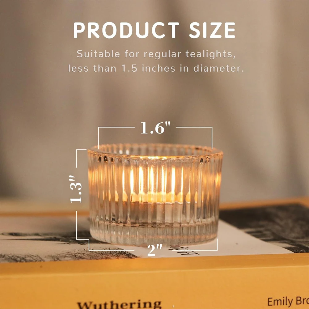 Portavelas de cristal transpar - Candle Glass Supplies reseña y precio