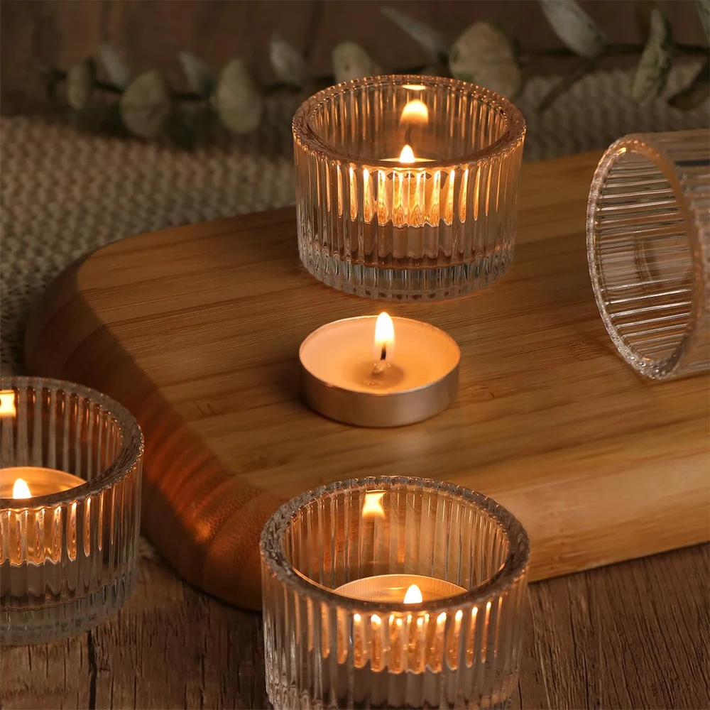 Portavelas de cristal transpar - Candle Glass Supplies reseña y precio