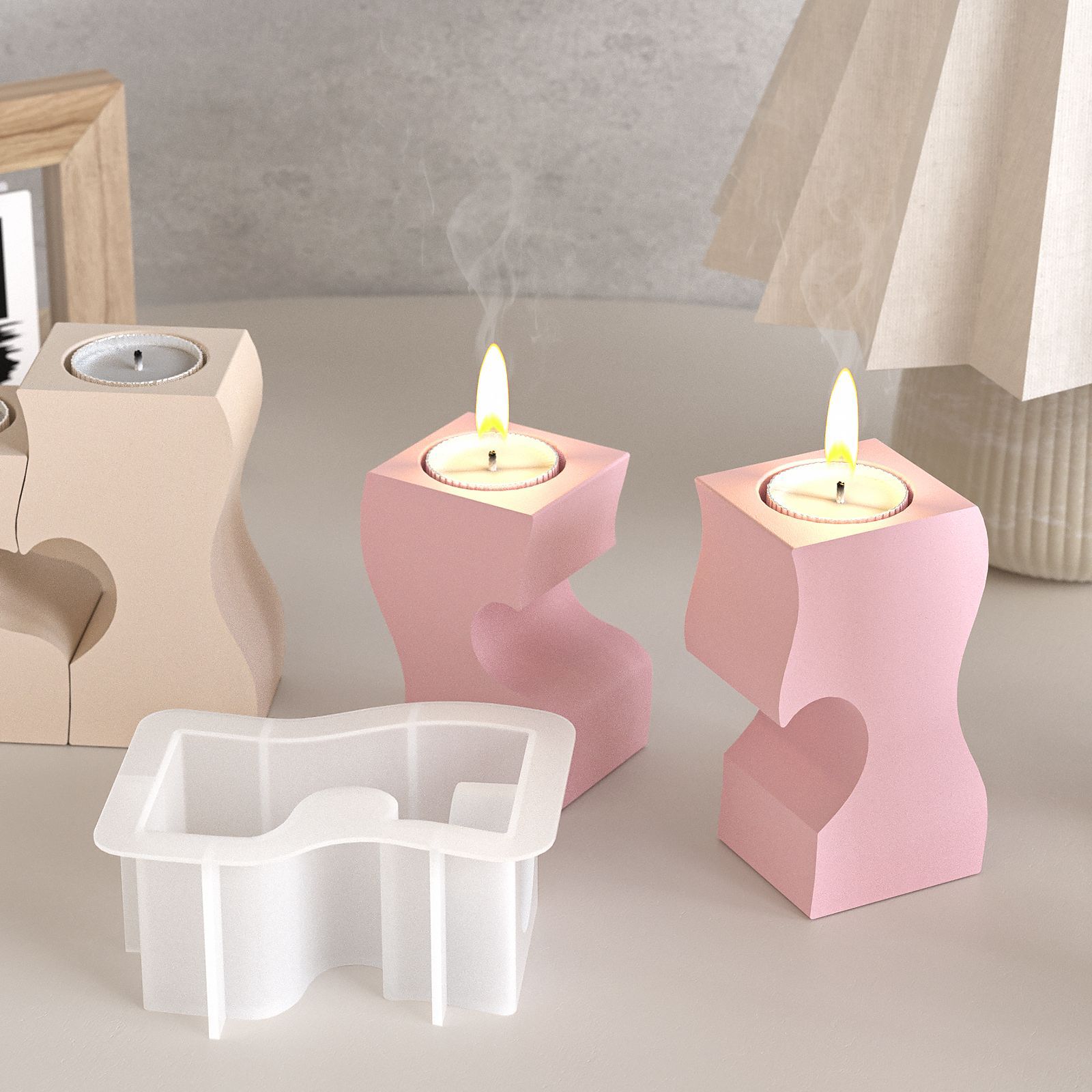S corazón candelabro moldes de - Candle Making Supplies Online reseña y precio
