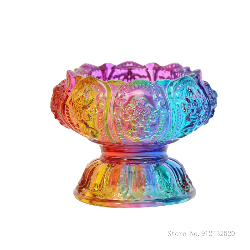 Portalámparas colorido de base - Candle Glass Supplies reseña y precio