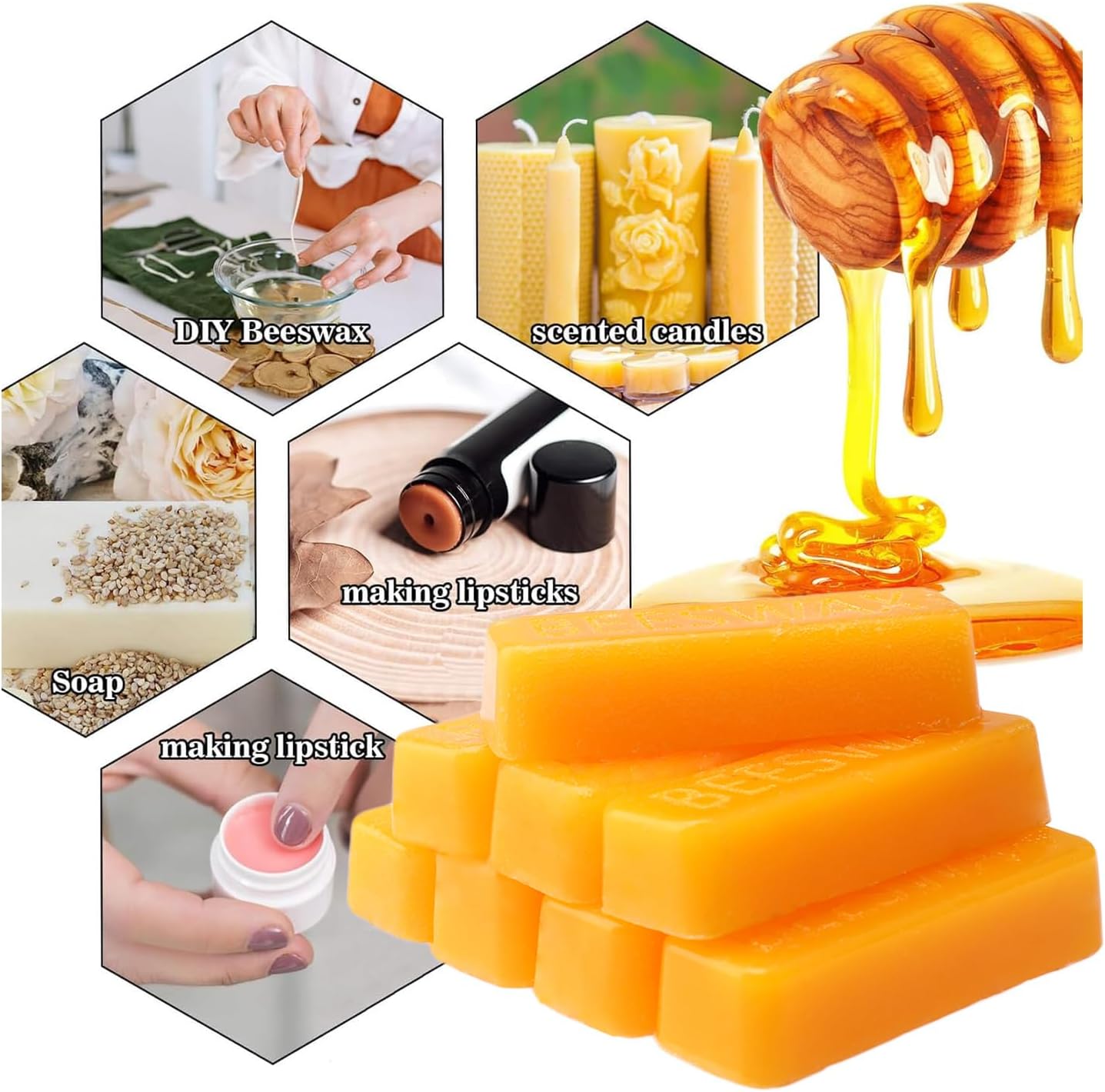 Barra de Cera de Abeja, Bloque - Candle Supplies In Bulk reseña y precio
