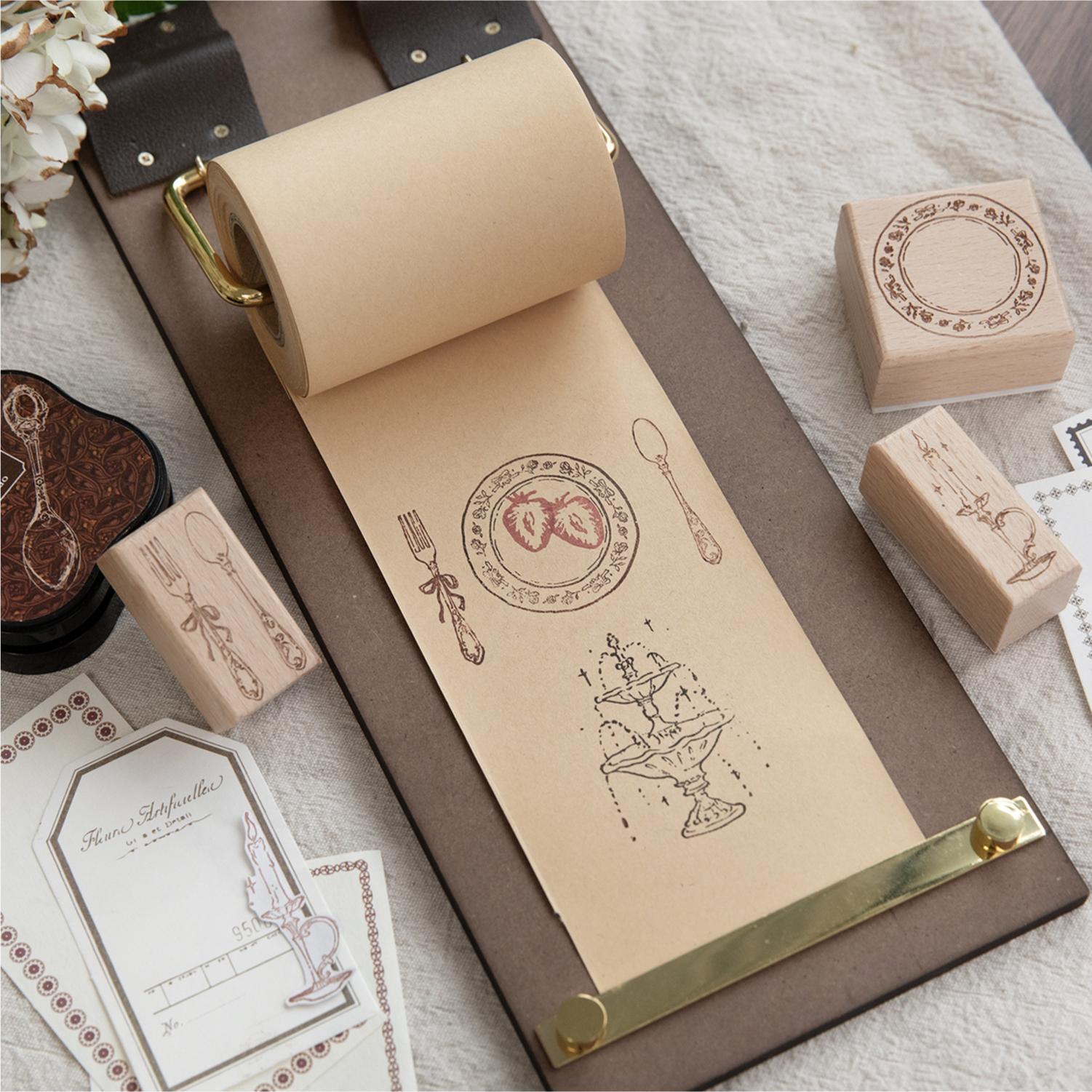 Sello de madera con diseño de  - Candle Making Supplies Online reseña y precio