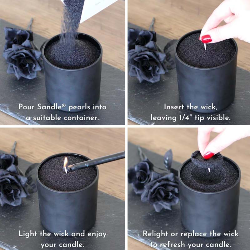 Arena Negra para Velas con Mec - Candle Supplies In Bulk reseña y precio